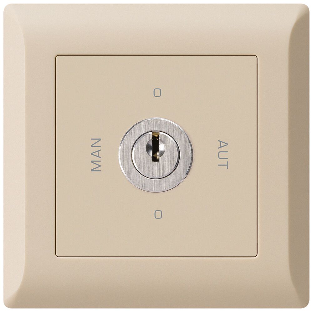 UP-Drehschalter 0-Man-0-Aut. kallysto.line 2/1L beige mit Schloss