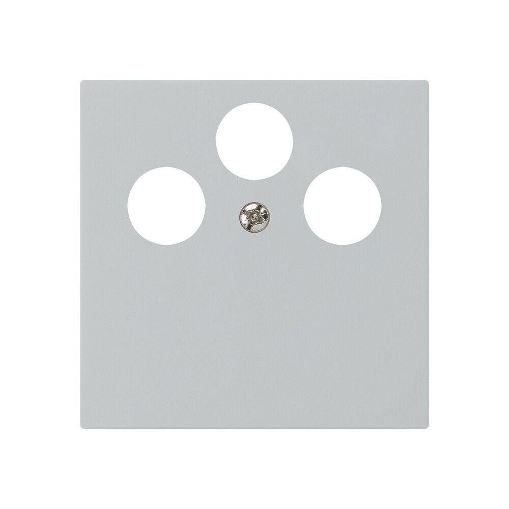 Placca frontale kallysto per R&M HWS grigio chiaro 3×coass.SAT