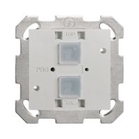 Taster EDIZIOdue elegance 2-fach mit BCU, Schraubklemmen+LED