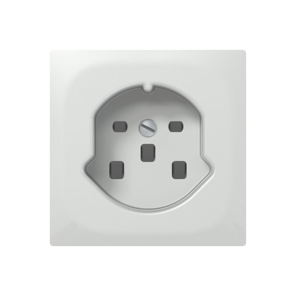 Steckdose SIDUS E T25 weiss glänzend