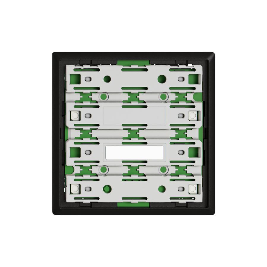 Frontplatte EDIZIO.liv UNI SNAPFIX® 60×60mm schwarz