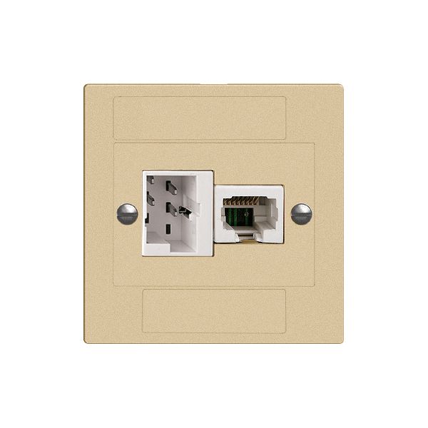UP-Dose xDSL RJ45/TT83 sand ITplus EDIZIOdue mit Filter