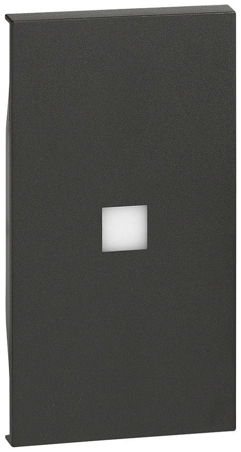 Cache de touche Living Now 2 modules avec grande fenêtre d'éclairage noir