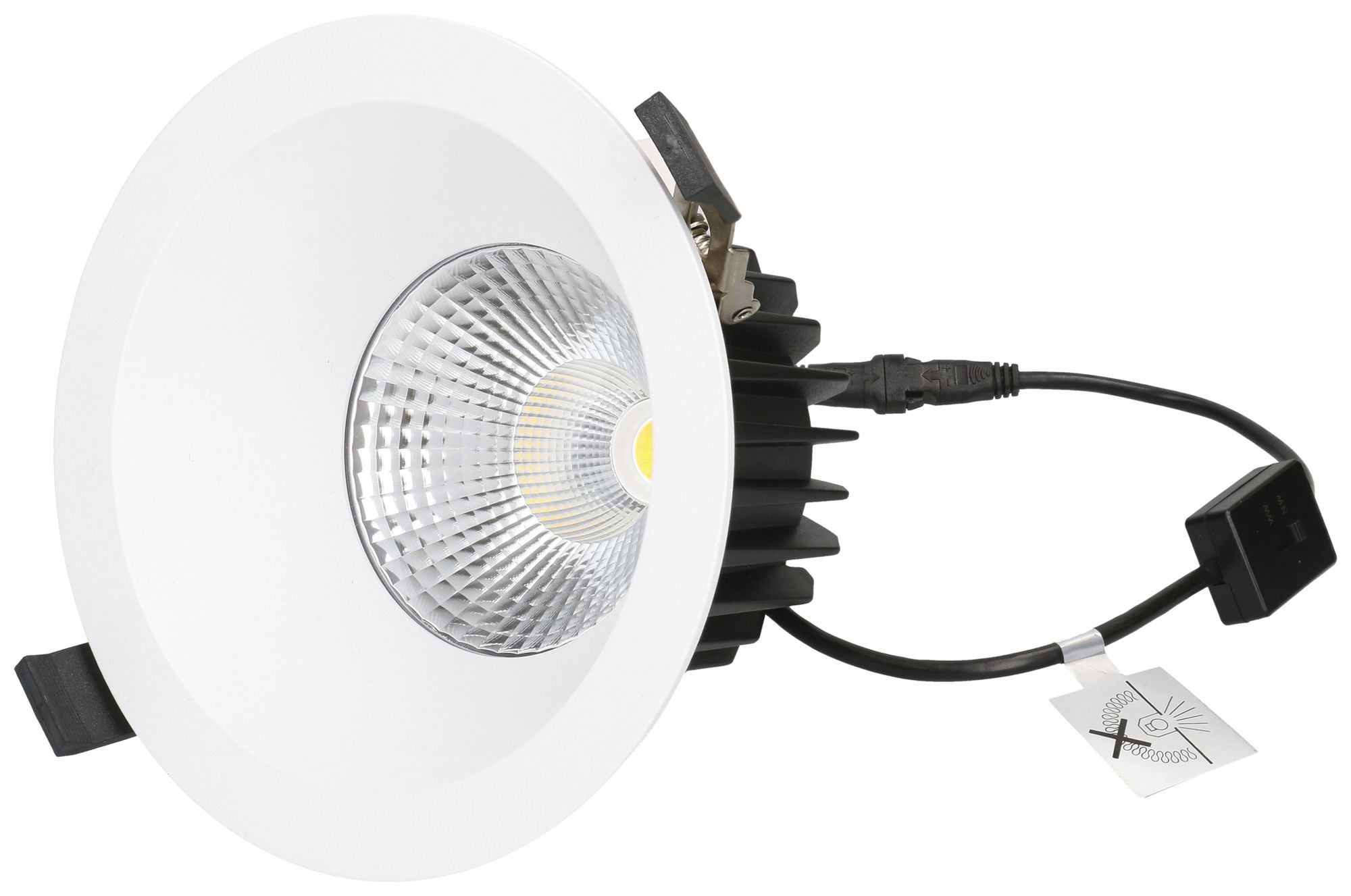 Spot LED INC maxLUCE ATMO 150 18W 1860lm 3000…4000K IP44 Ø150mm blanc
