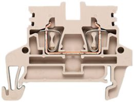 Durchgangs-Reihenklemme Weidmüller ZDU 2.5N Zugfeder 2.5mm² TS35 beige