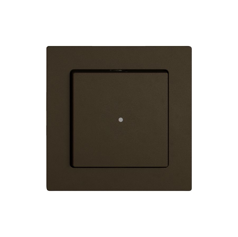 Montageset EDIZIO.liv SNAPFIX® f.Schalter&Taster m.1 Knopf m.Frontlinse br