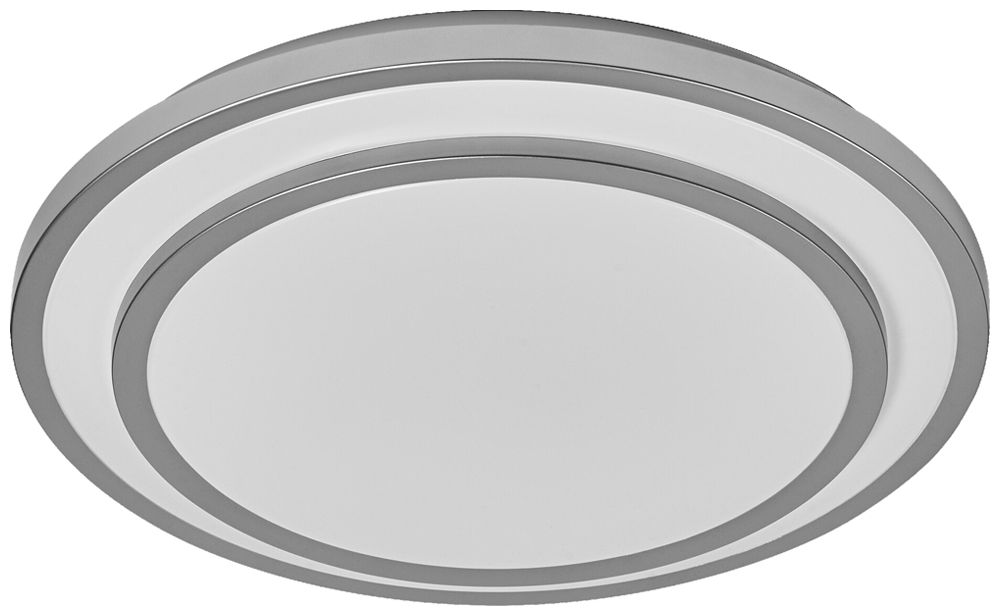 LED-Deckenleuchte LEDVANCE ORBIS BERLIN 24W 1500lm 3000K Ø390mm Silber