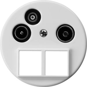 Presa d'antenna INC TV-R-dati HMS basico A 19dB bianco