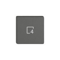 Poussoir 1/4 EDIZIO.liv Wiser avec SNAPFIX® avec symbole scène 4 grf