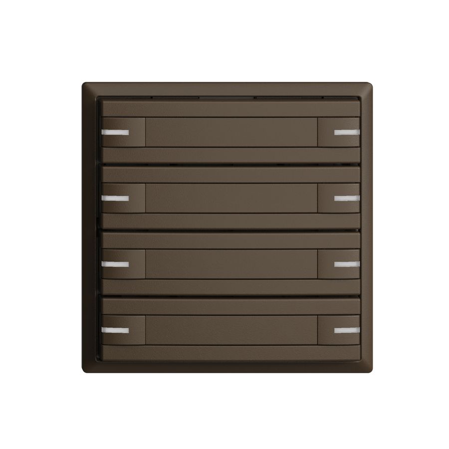 Poussoir univ. ENC 8×1t EDIZIOdue coffee, avec papier+LED