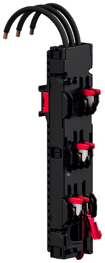 Adaptateur pour barre collectrice RiLineX RX 9360.730 1×barre profil.3P 32A 4pcs