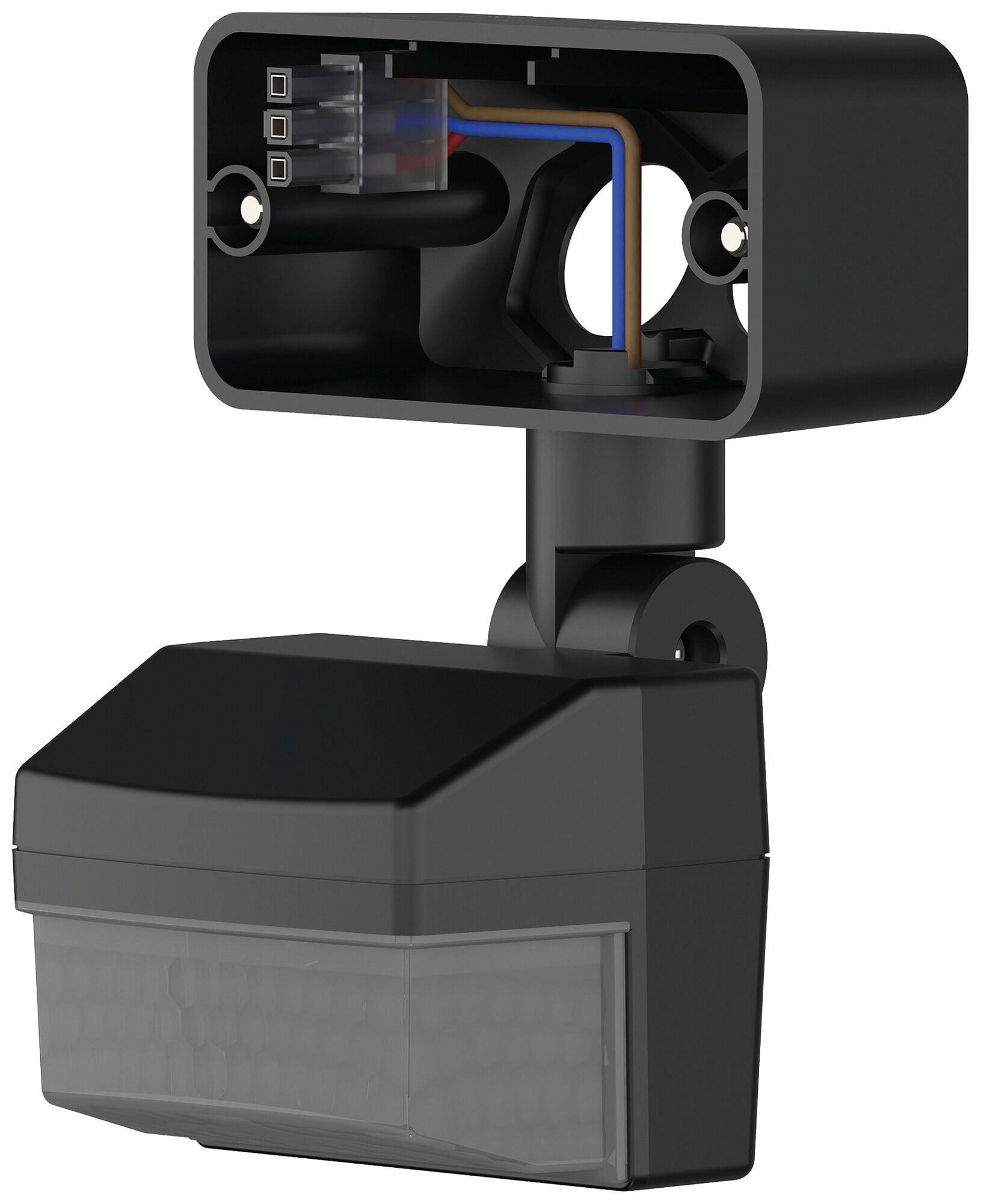 Module détecteur de mouvement Theben theLeda B 0…180° 3×12m Ø12m IP55 noir