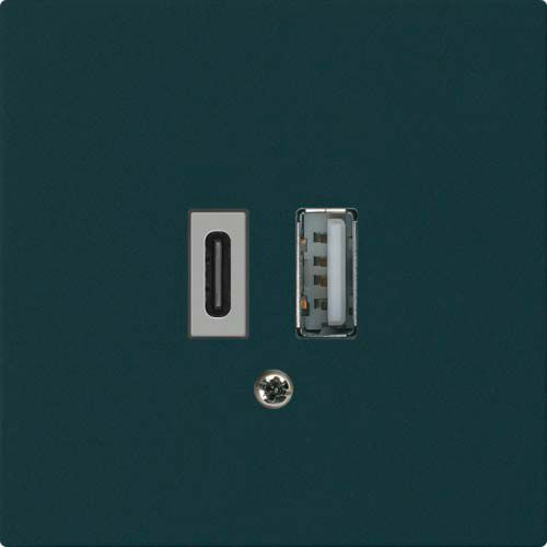 Prise de charge USB kallysto 18W PD 1×type A 1×type C noir