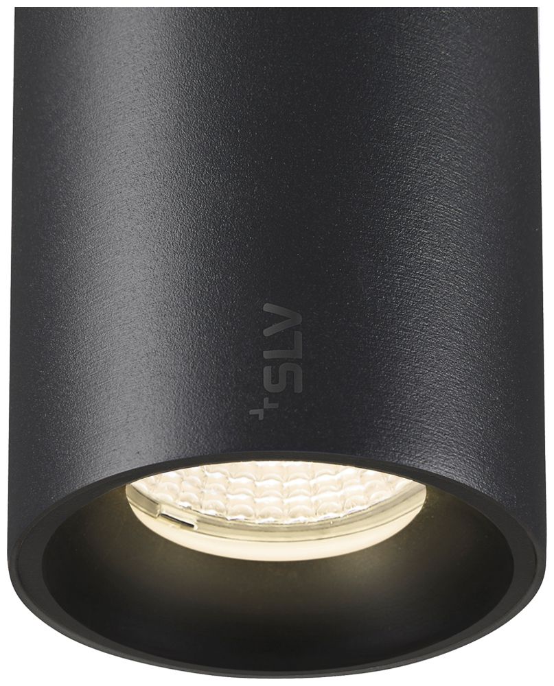 Spot LED SLV NUMINOS S 1×16W 1130lm 940 55° DALI 48V AD Ø60mm nero/nero