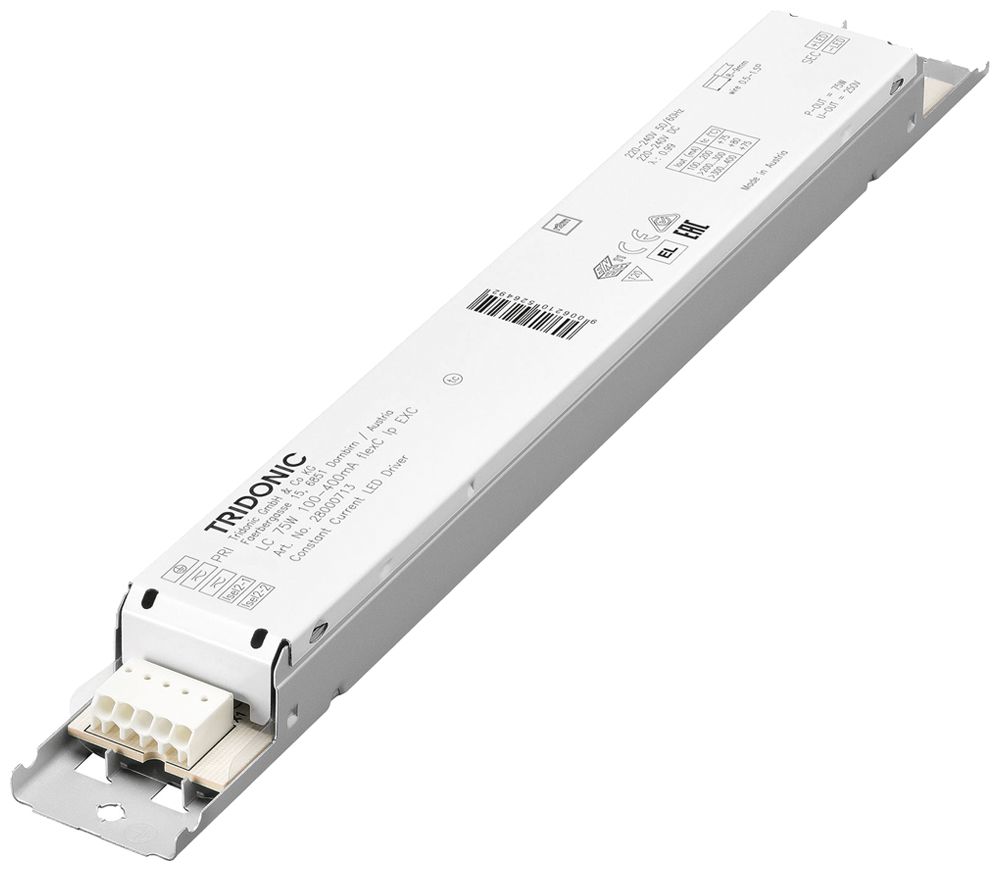 Alimentation LED Tridonic 22…75W 60…220V 100…400mA ON/OFF