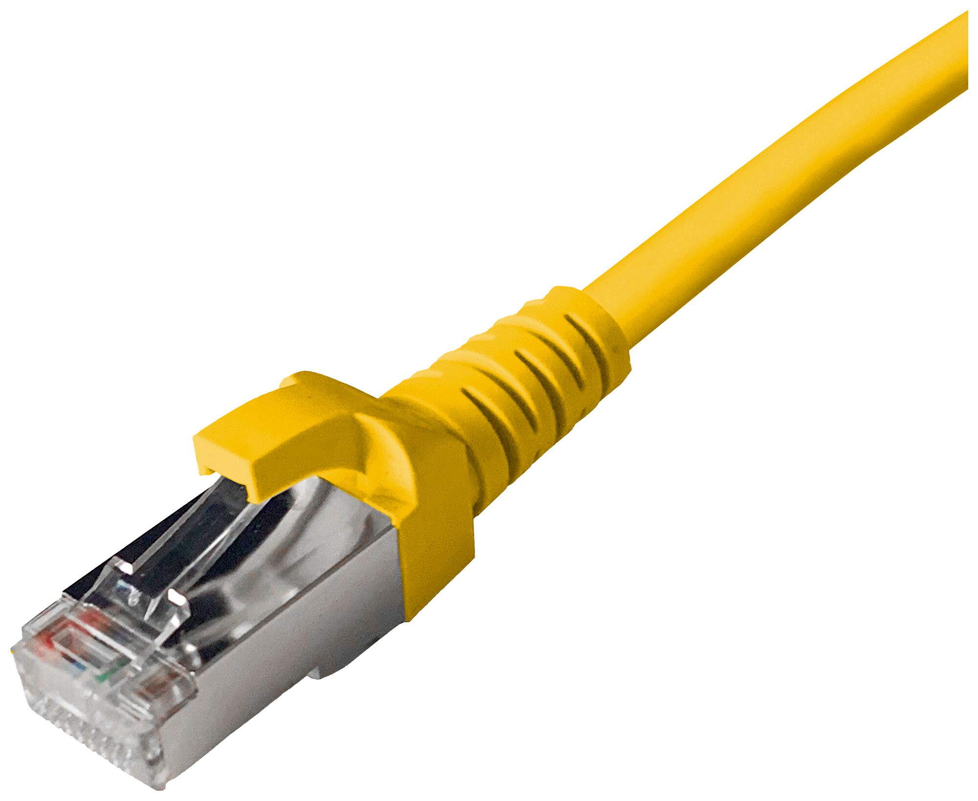 Câble patch RJ45 Dätwyler 5502 flex PVC CAT5e S/UTP AWG26 1:1 jaune 1m