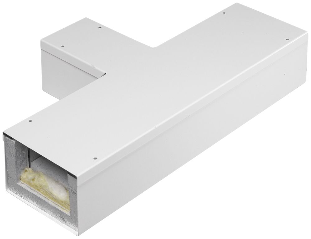 T-Stück tehalit FWK 3E 50×110mm zu 50×60mm, verkehrsweiss