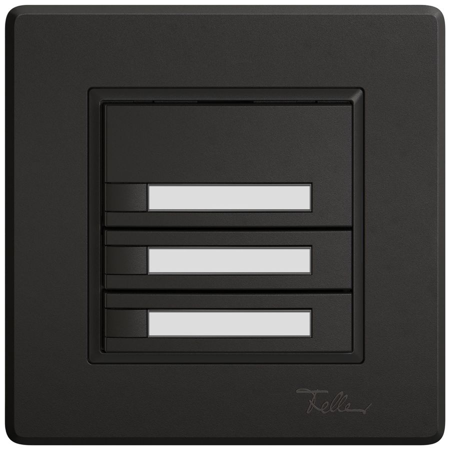 UP-Universaltaster EDIZIO.liv UNI SNAPFIX® 12…48V o.LED 3× 1-Tbed.Pap.sz