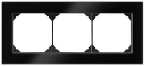 UP-Kopfzeile EDIZIO.liv prestige SNAPFIX® 1×3 94×214mm glas schwarz