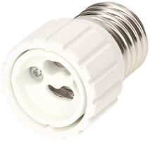 Fassungsadapter innen GU10/aussen E27 weiss