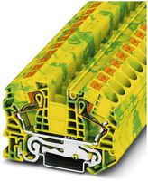 Borne de protection 0.5…25mm² Push-In vert/jaune