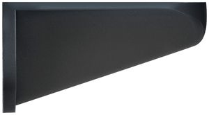 Winkel WERMA WM, für Signalsäule, verdeckte Kabeleinführung WM, schwarz