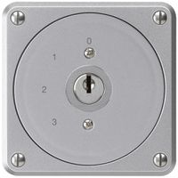 UP-Schlüsselschalter robusto ohne Klappdeckel 5/1P aluminium für Kombination