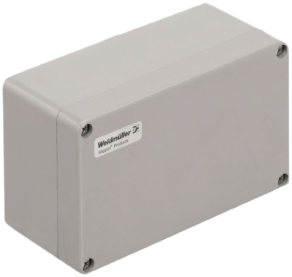 Gehäuse Polyester Weidmüller POK 220×120×90mm glasfaserverstärkt silbergrau