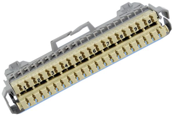 Trennleiste R&M 10DA 1×0.8mm, Rangierseite unten