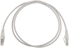 Patchkabel LC-Cu R&M SPE, Klasse T1-B, S/FTP, 1P, AWG26, LSZH Eca grau, 0.5m