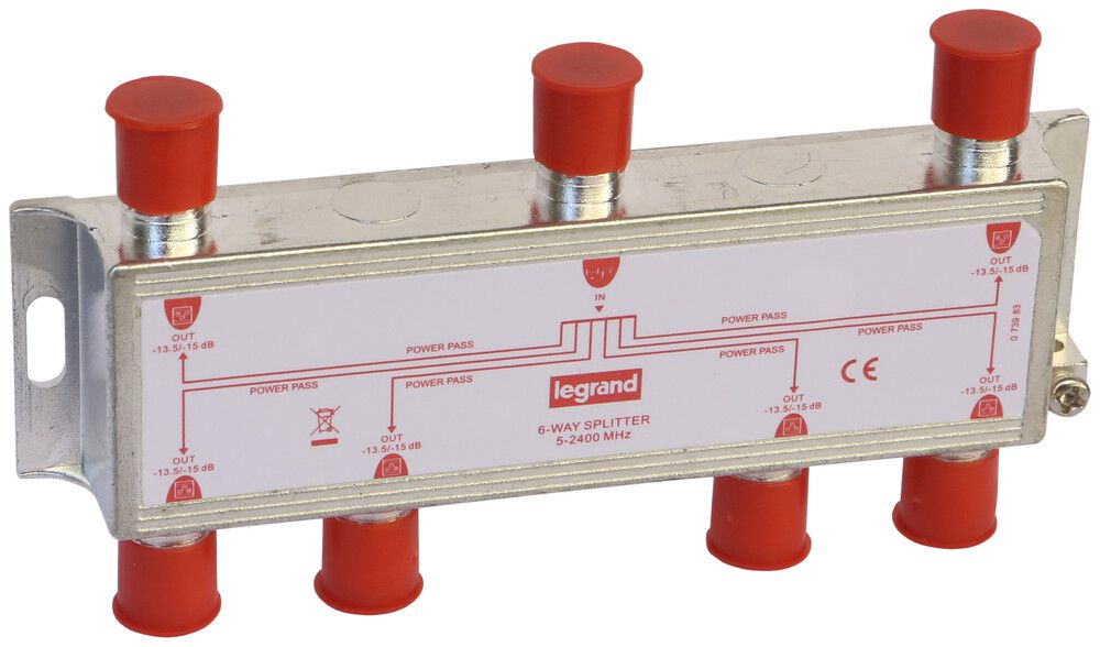 TV-Verteiler 6-fach Legrand InOne