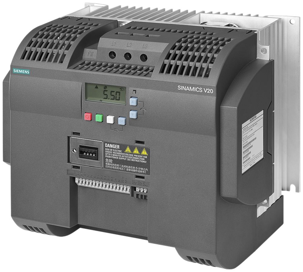 Frequenzumrichter Siemens SINAMICS V20 11kW 3AC ungefiltert Modbus