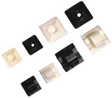 Sockel selbstklebend für Kabelbinder 19×10mm schwarz