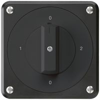 UP-Drehschalter robusto IP55 S2/1P schwarz für Kombination