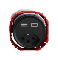 Prise de charge USB STANDARDdue SNAPFIX® USB A+C/T13 3A 230V AC no