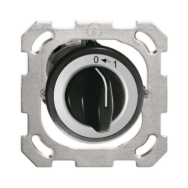 Contact pivotant ENC 0<-1/1P noir avec manette