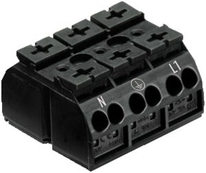 Anschlussklemme WAGO 3-L schwarz