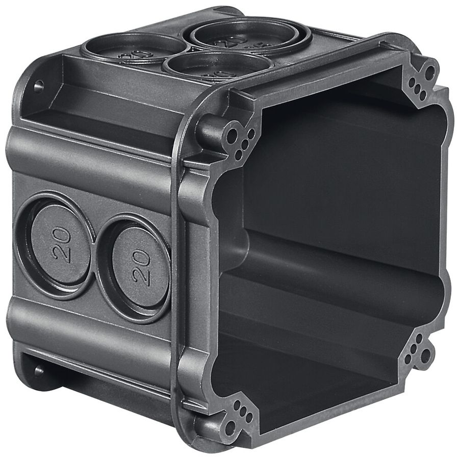 UP-Einlasskasten HSB Basic, Betondose, 1×1, 70×70×52 mm