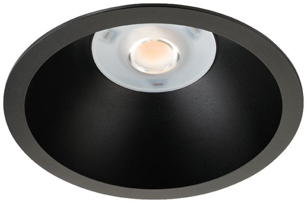 LED-Downlight SG Rax Soft 200 22W 2290lm 830 IP20/44 63° DIM Ø216mm schwarz