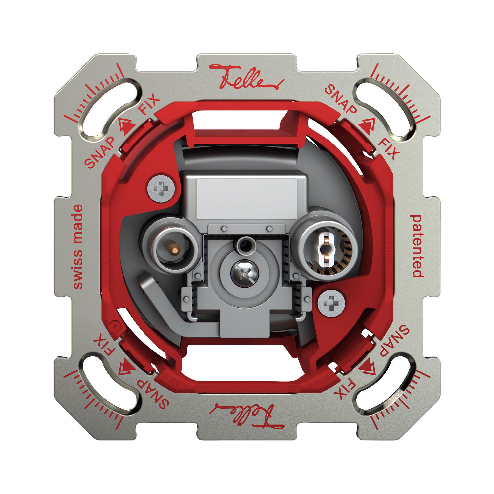 Prise antenne ENC TV-R ENC Feller SNAPFIX® prise de passage 11dB