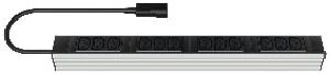 Prise multiple Vertiv connexion C14, 12×C13, 19" 1UH gris clair