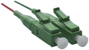 Pigtail Feller LC Singlemode Kabel G 657 A, Set à 2 Stk rot/grün, 1m