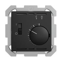 UP-Raumthermostat EDIZIOdue schwarz mit Fühler