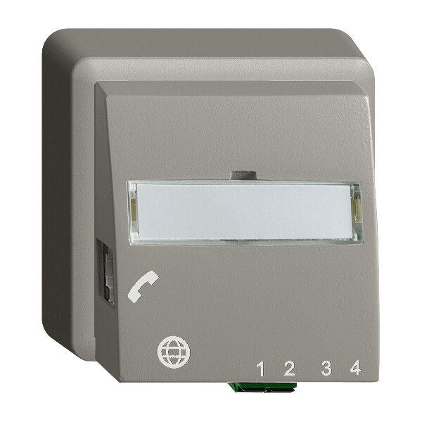 Scatola di raccordo AP FTTH EDIZIOdue FH 1×LC APC Duplex FX.39 DSL grigio scuro
