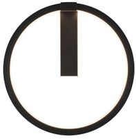 Plafoniera/lpda a muro LED SLV ONE 40 DALI 14W 770lm 3000/4000K Ø400×75mm nero