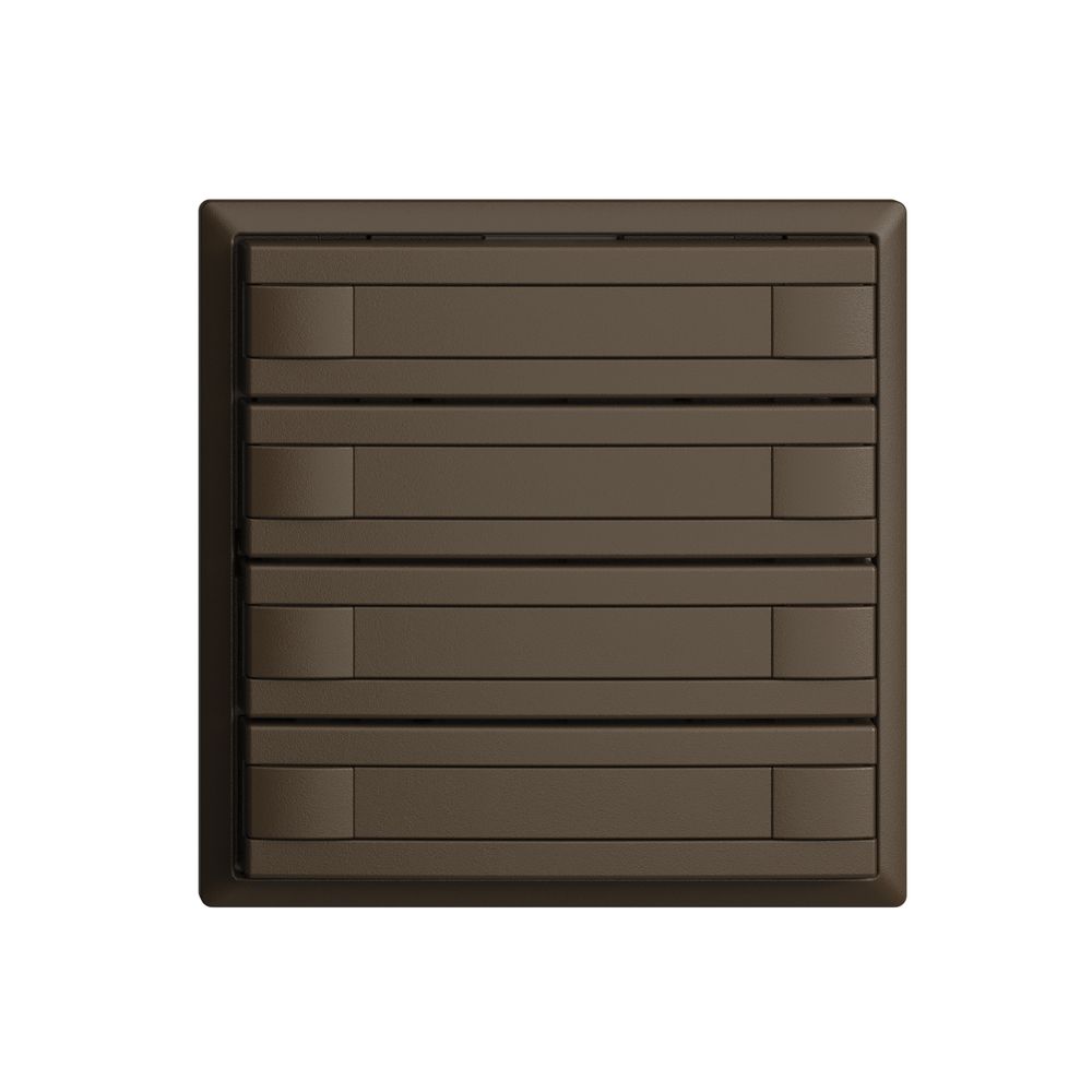 Poussoir univ. ENC 4×2t EDIZIOdue coffee, avec papier, sans LED