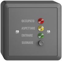 AP-Türstation für Rufleuchte italienisch, EDIZIOdue dunkelgrau
