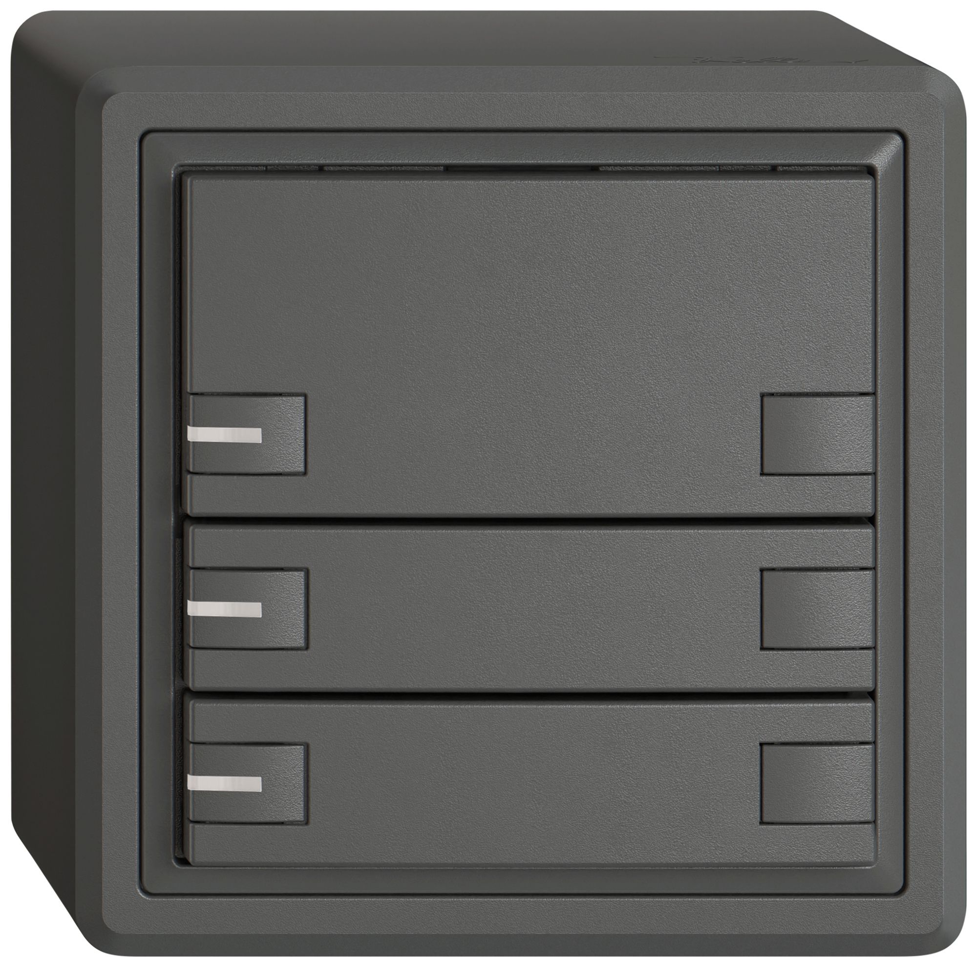 Pulsante KNX RGB AP EDIZIO.liv SNAPFIX® sensore temp.RGB-LED 3× com.2T grs