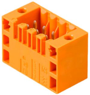Stiftleiste Weidmüller S2L Flansch THT 3.5mm 14L 180° 3.5mm verzinnt orange