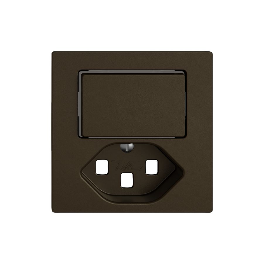 Montageset EDIZIO.liv SNAPFIX® für Kombi.T23 m.1 Knopf bel.m.Seitenlinse br